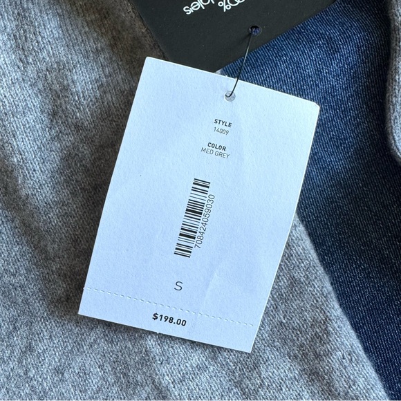 Bloomingdale's Cashmere Zip Hoodie Gray Sz S - Picture 6 of 11